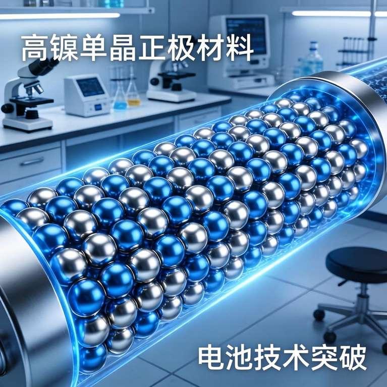 高镍单晶正极材料量产，电池寿命与容量获显著突破