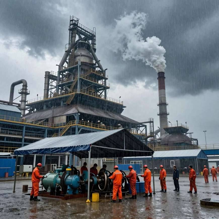 台风中的钢铁脊梁|军钢人快速复产全攻略(图1) 台风中的钢铁脊梁|军钢人快速复产全攻略