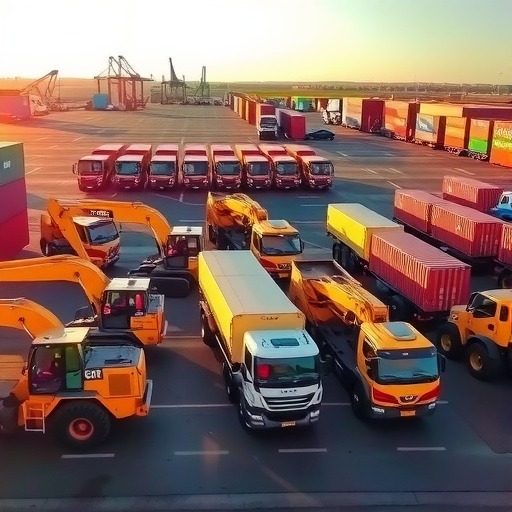 全系工程机械批量发车，助力全球基建加速推进