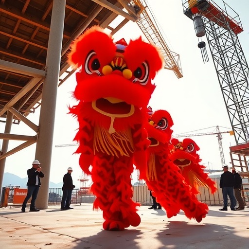 舞狮迎复工 凝心聚力开新局