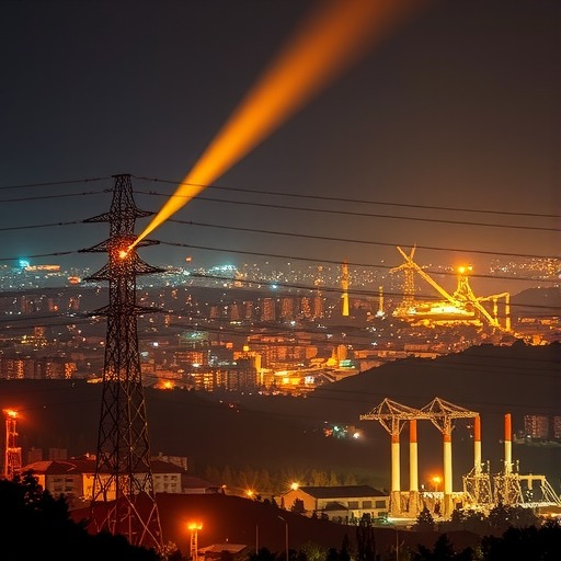 万家灯火映坚守 焰火点亮能源保供路