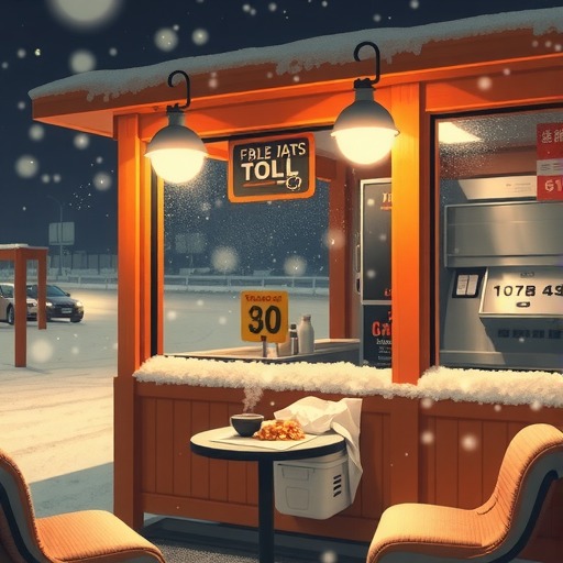 风雪夜收费站温情年夜饭