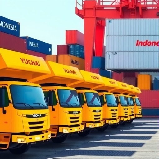 玉柴矿用混合动力批量出口印度尼西亚