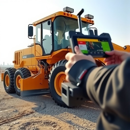 徐工平地机远程遥操