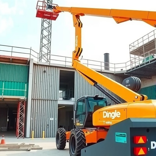 鼎力T系列电动臂式，定义绿色工地新未来！