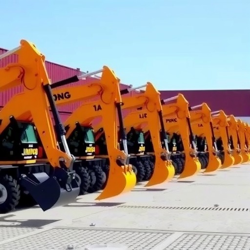 品质赢得信赖！晋工21吨级轮式挖掘机批量发车海外