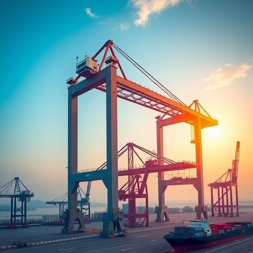 中船九院中标上海外高桥2200吨门式起重机