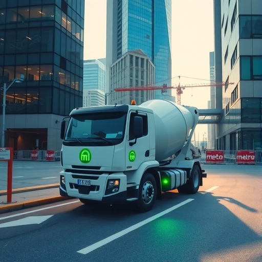 山推电动搅拌车驰骋泉城，绿色动力赋能地铁建设！