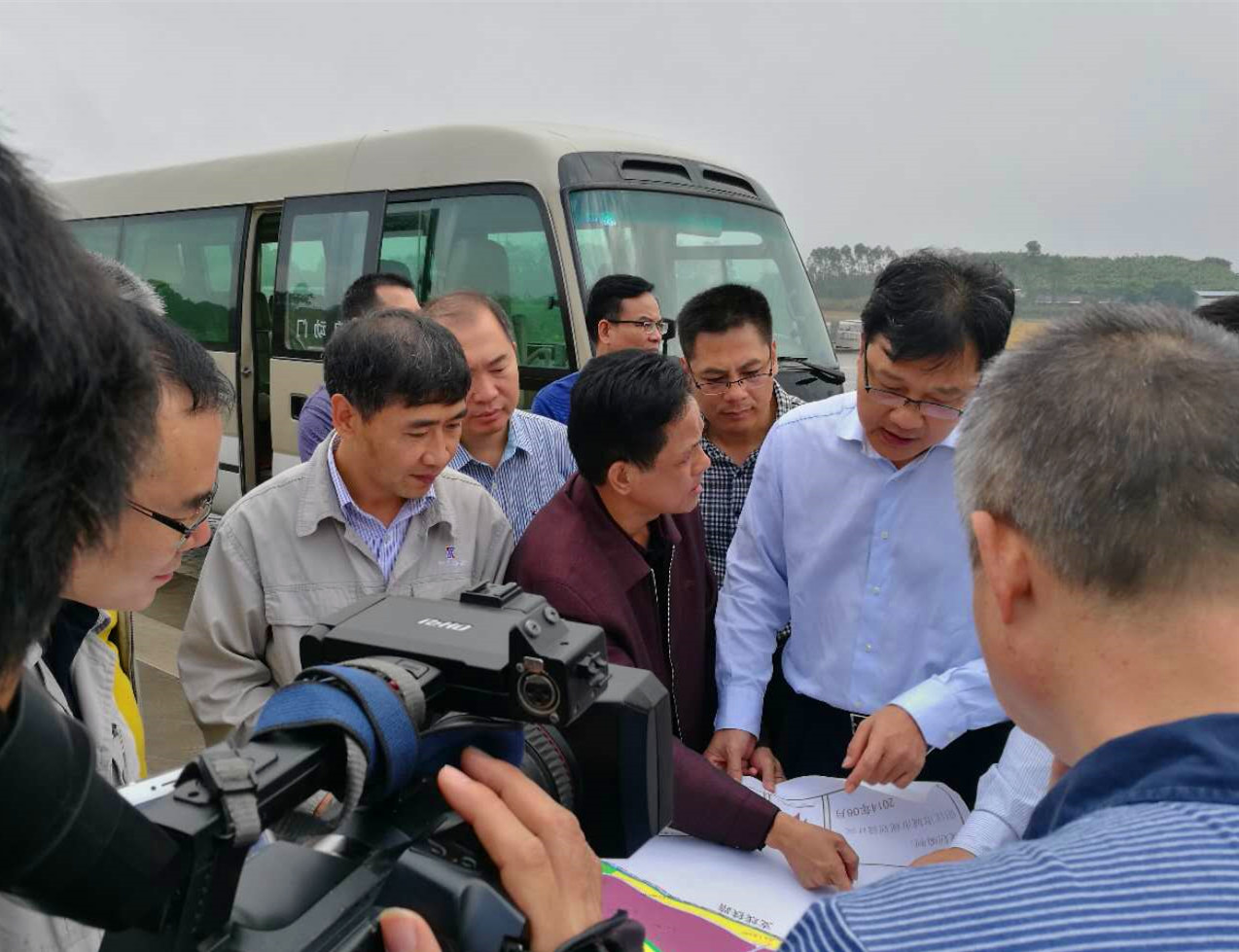 阳春市市长到我司加快推进工程项目建设