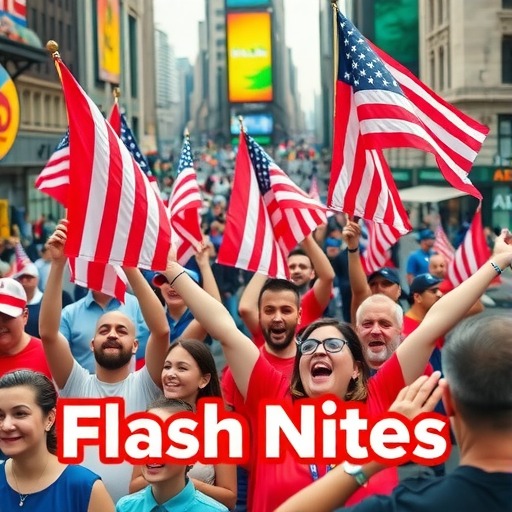 燃爆! 嘹亮歌声展风采 “快闪”点燃爱国情！