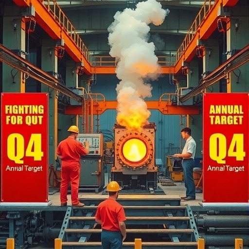 奋战四季度 夺全年目标——铸管生产“双节”期间吹响冲锋号角！