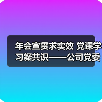 年会宣贯求实效 党课学习凝共识——公司党委委员到所在党支部讲授专题党课（图3）