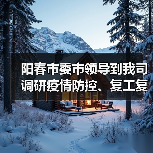 阳春市委市领导到我司调研疫情防控、复工复产情况(图3) 阳春市委市领导到我司调研疫情防控、复工复产情况(图3)