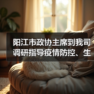 阳江市政协主席到我司调研指导疫情防控、生产工作(图4) 阳江市政协主席到我司调研指导疫情防控、生产工作(图4)