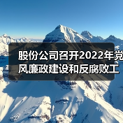 股份公司召开2022年党风廉政建设和反腐败工作会议暨警示教育大会（图3）