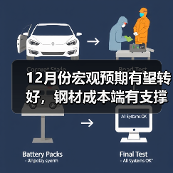 12月份宏观预期有望转好,钢材成本端有支撑(图3) 12月份宏观预期有望转好,钢材成本端有支撑(图3)