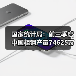 国家统计局：前三季度中国粗钢产量74625万吨，同比降2.9%（图3）