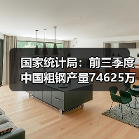 国家统计局：前三季度中国粗钢产量74625万吨，同比降2.9%（图2）
