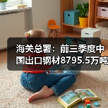 海关总署：前三季度中国出口钢材8795.5万吨，同比增9.2%（图2）