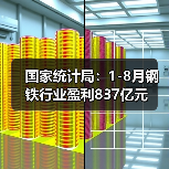 国家统计局:1-8月钢铁行业盈利837亿元(图2) 国家统计局:1-8月钢铁行业盈利837亿元(图2)