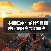 中信证券：预计9月钢铁行业限产或将加快、加力落地（图2）
