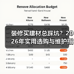装修买建材总踩坑?2026年实用选购与维护指南(图2) 装修买建材总踩坑?2026年实用选购与维护指南(图2)