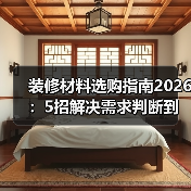 装修材料选购指南2026:5招解决需求判断到使用维护(图4) 装修材料选购指南2026:5招解决需求判断到使用维护(图4)
