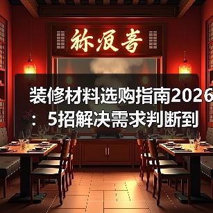 装修材料选购指南2026:5招解决需求判断到使用维护(图3) 装修材料选购指南2026:5招解决需求判断到使用维护(图3)