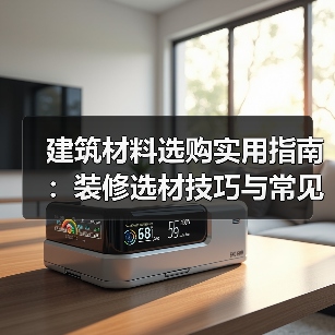 建筑材料选购实用指南：装修选材技巧与常见问题解析2026（图3）