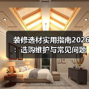 装修选材实用指南2026：选购维护与常见问题全解析