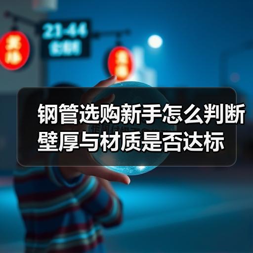 钢管选购新手怎么判断壁厚与材质是否达标