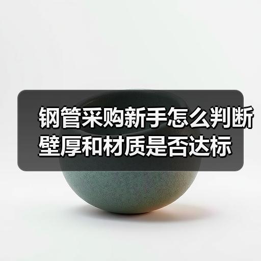 钢管采购新手怎么判断壁厚和材质是否达标