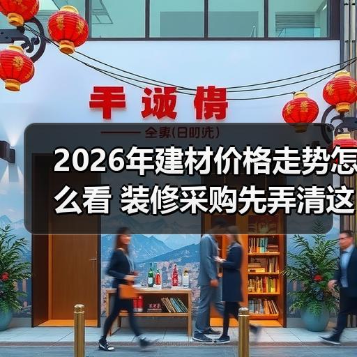 2026年建材价格走势怎么看 装修采购先弄清这5个报价差异