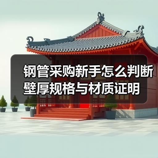 钢管采购新手怎么判断壁厚规格与材质证明
